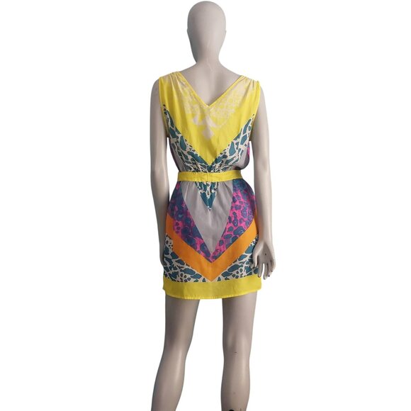 JEALOUS TOMATO Yellow Swim Coverup Pool Party Sexy Summer Dress Colorful - Picture 5 of 15